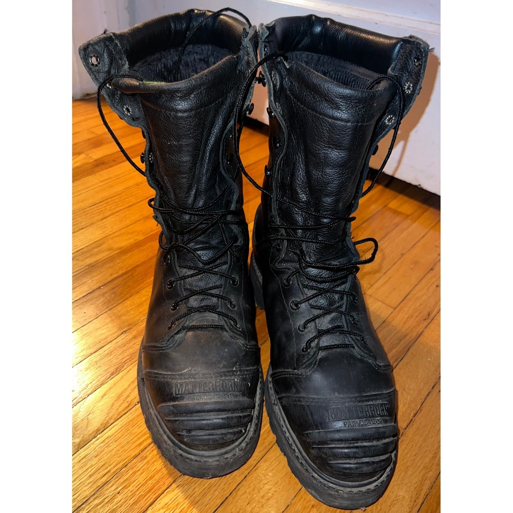 Matterhorn‎ 12255 Mining Boots Mens 10 M Black Good Vibram Metatarsal Guard